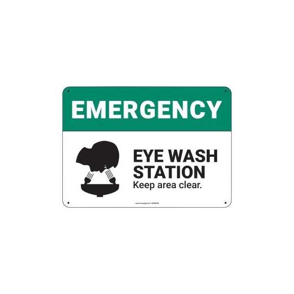 Pig PIG Eye Wash Station Sign 14" x 10" Plastic 14" L x 10" H SGN2018-10X14-PLS - main